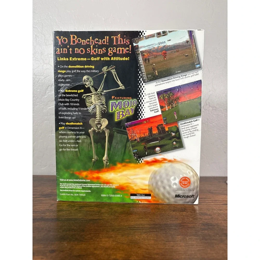 Links LS Extreme Golf With Attitude PC Big Box Microsoft 1999 Factory Sealed